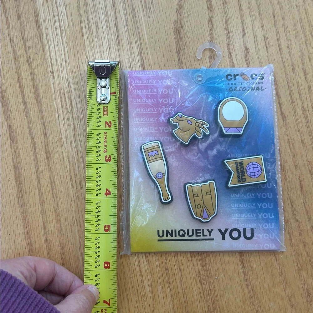 New Crocs Jibbitz Charms Winner 5-Pack Uniquely You‎ GOAT Championship Ring